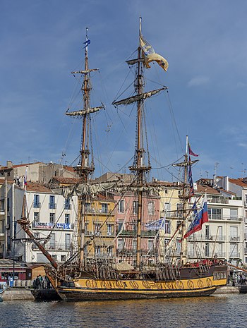 Shtandart (ship, 1999), Sète cf02.jpg