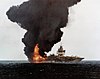 УСС Ентерпрајз у пламену