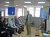 Russian journalist Viktor Pinchuk delivers 'Hobo Tourism' lecture in Simferopol, Crimea