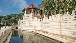 De Tempel van de Tand in de Sri Lankaanse stad Kandy