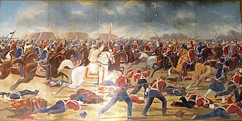 Shaam Singh Attari leading his last charge at the Battle of Sobraon.jpg